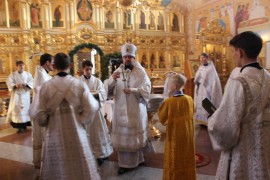 Епископ Биробиджанский и Кульдурский Ефрем совершил Великое освящение воды (1)