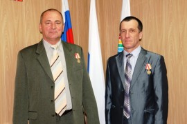 Медаль  25 лет мчс вручена пожарным УФСИН