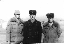 Сергей Алексеевич с боевыми товарищами (первый слева)
