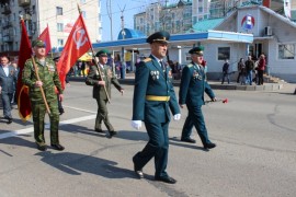 Праздничным шествием отметили День Победы жители Биробиджана (11)
