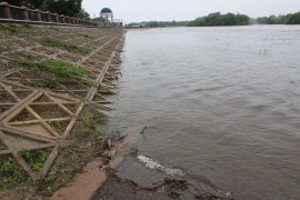 Река Бира вышла на пойму