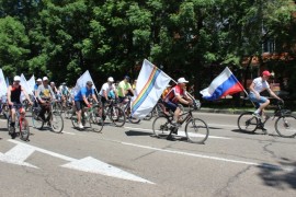 Традиционный велопробег, посвященный Дню России