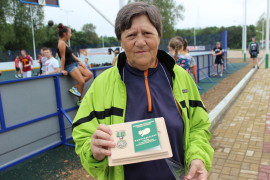 Раиса Учанская (Свинкина) награждена медалью за развитие настольного тенниса