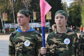 Митингом в сквере Победы и плац-парадом открылась военно-спортивная игра в Биробиджане (18)
