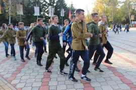 Митингом в сквере Победы и плац-парадом открылась военно-спортивная игра в Биробиджане (31)
