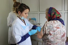 Прививку от гриппа ставили на улице Шолом-Алейхема (19)