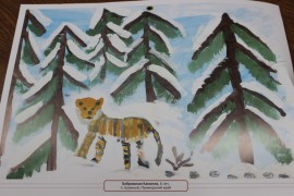 Юные художники Биробиджана приняли участие в издании тигриного календаря (4)