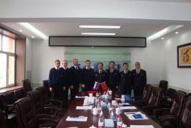 Подписание протокола между МЧС России и  Цзямусским управлением морской безопасности КНР