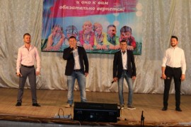 Слева направо Дмитрий Михальчук, Денис Шмыров и Андрей Вилков-Дымочко