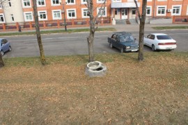 Вандалы повредили  QR-код возле памятника В.И. Ленину (4)