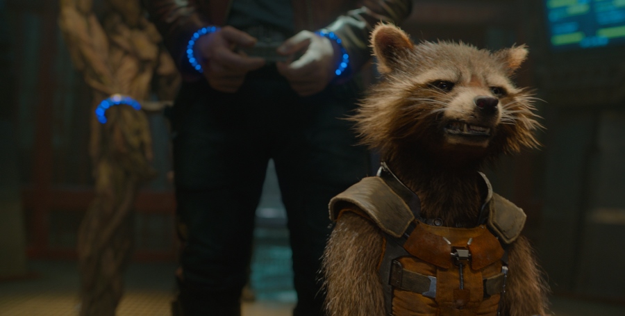 Marvel's Guardians Of The Galaxy Rocket Racoon (Voiced by Bradley Cooper) Ph: Film Frame ©Marvel 2014