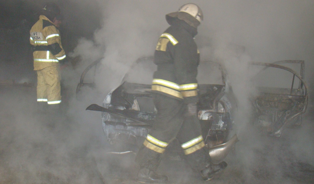Автомобиль сгорел в п. Волочаечка-2 ЕАО