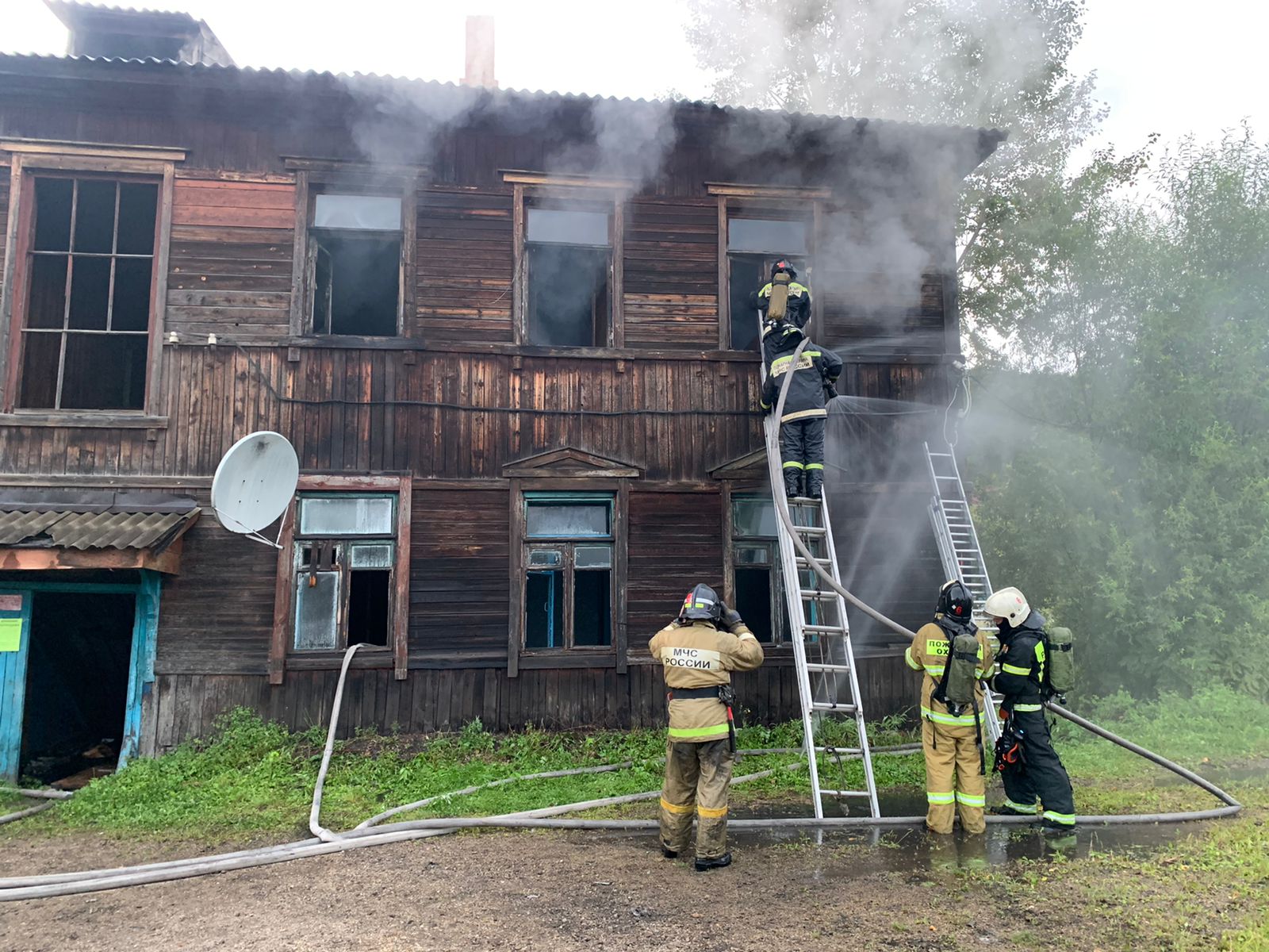 Шесть жителей эвакуировано в результате пожара в Облученском районе ЕАО