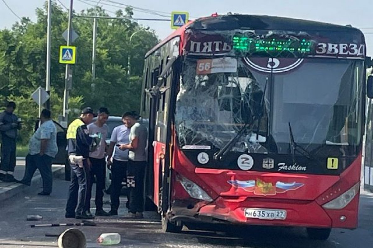 Массовое ДТП устроил автобус в Хабаровске | РИА Биробиджан