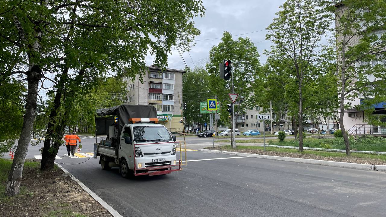 В асфальт закатали ул. Постышева в Биробиджане | РИА Биробиджан